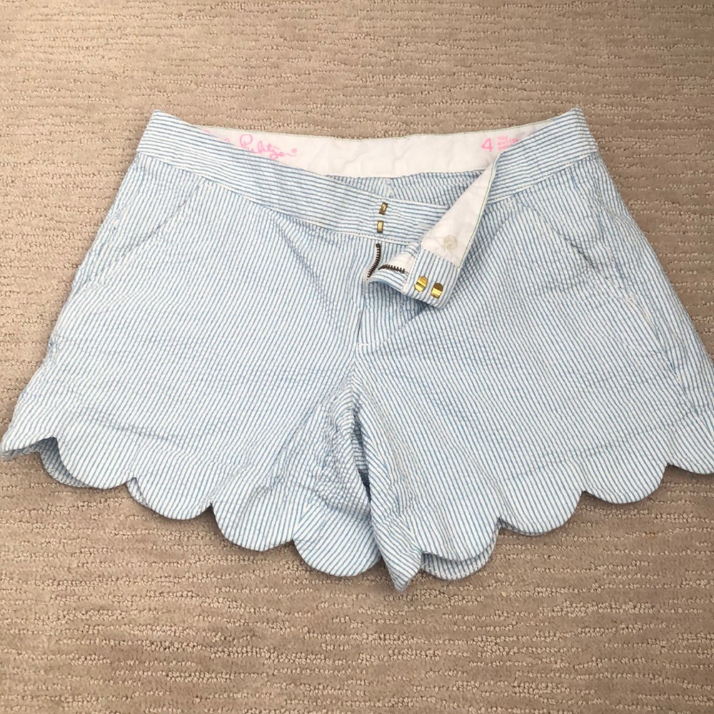 Lilly Pulitzer Seersucker Buttercup short- 4